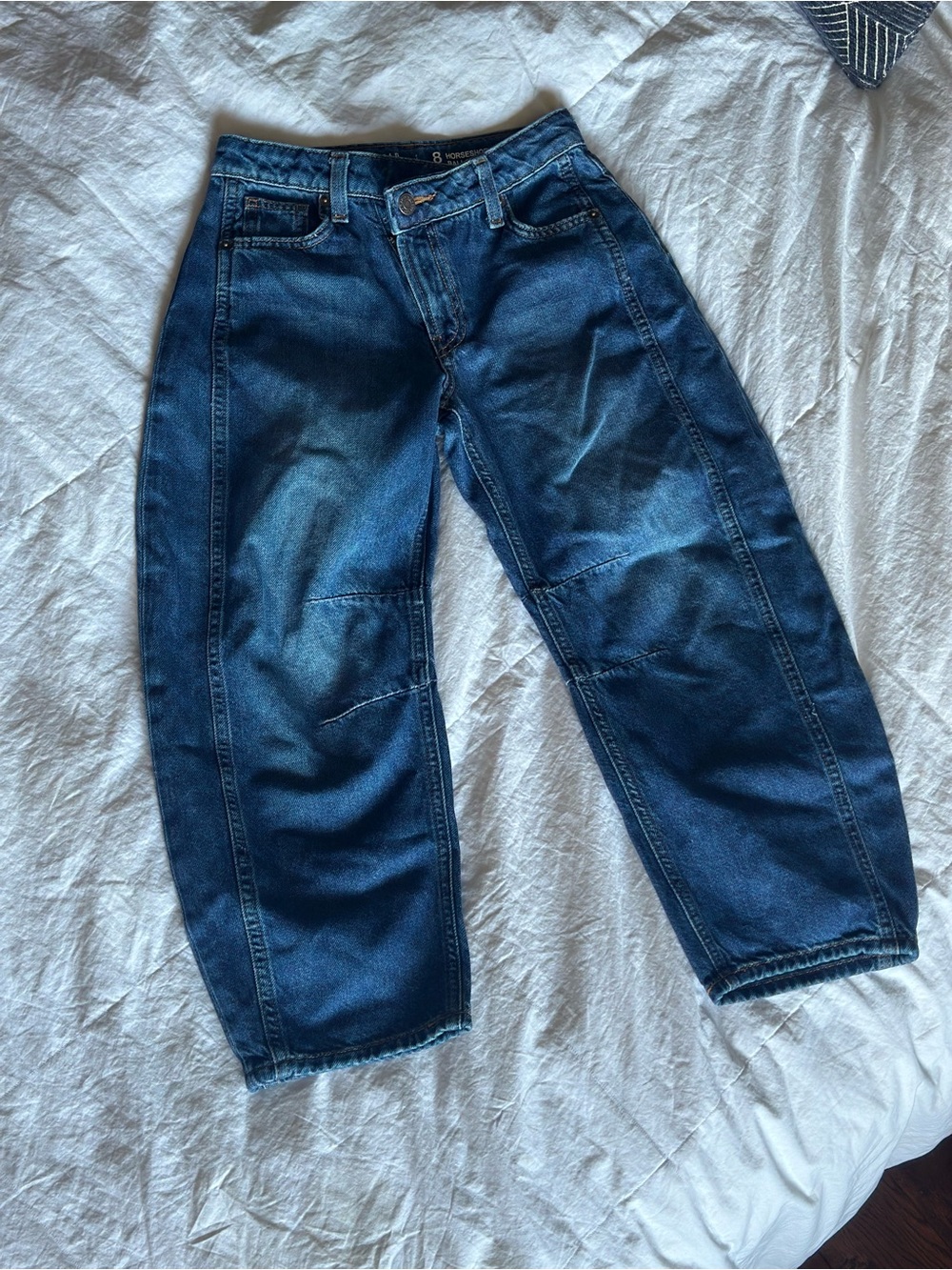 GAP Kids Dark Blue Horseshoe Balloon Jeans